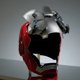 thumbnail image 2 of Casco de Iron Man Mk5 de Hot Toys, nuevo, con control de voz, 8 piezas, apertura y cierre, máscara luminosa en chino e inglés, para coleccionar regalos navideños, 2 of 5
