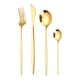 thumbnail image 3 of Stainless Steel Knife And Fork 24 Piece Tableware Set Gift Box Gold Plated Western Spoon, 3 of 7
