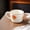 D, variant on Rustic Hand-Painted Ceramic Coffee Mugs - 400ml Unique Nordic Pottery Cups for Home and Gifts