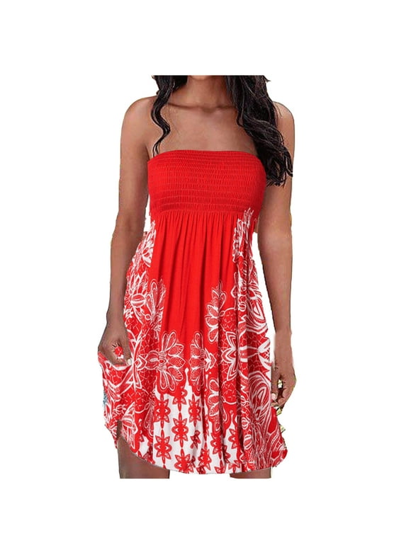 Tube Top Dress Women