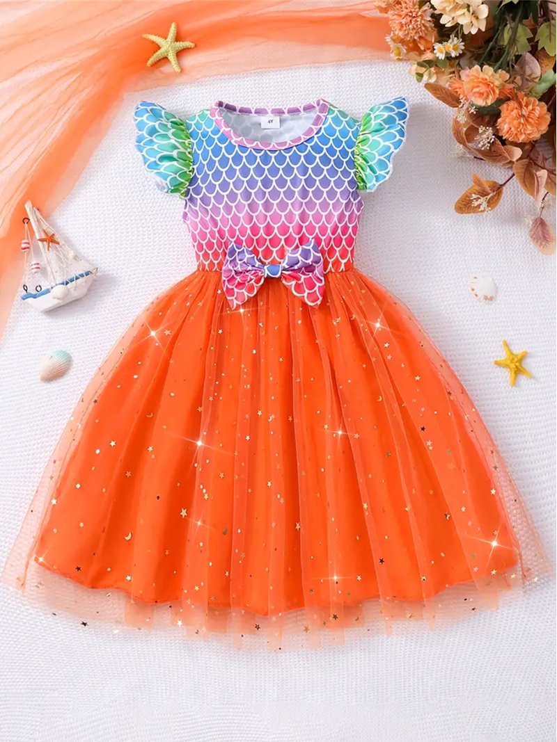 chinese dress ladies Multi Mermaid Tutu Dress
