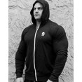 thumbnail image 1 of Lightweight Charcoal Hoodie with Zipper and Kangaroo Pockets, Charcoal, Small, 1 of 3