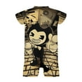thumbnail image 6 of Bendy And The Ink Machine Baby Boy Girl Short Sleeve Romper Clothing Set Print Cartoon Baby Summer One Piece Jumpsuit, 6 of 8
