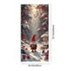 thumbnail image 3 of Decoraciones navideñas, adornos navideños, regalos de Navidad, marco de puerta navideño, decoración para fiestas, pegatinas para puertas, escena navideña, tela colgante, funda de poliéster para puerta, 3 of 6