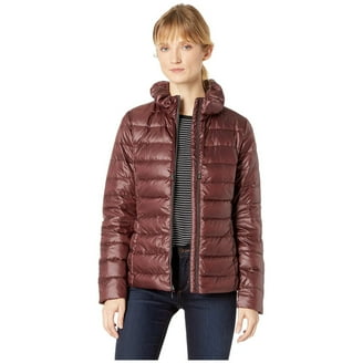 HFX Halifax Women's Teal Down Packable Coat Hooded (S) - Walmart.com
