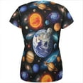 thumbnail image 2 of Galaxy Solar System All Over Womens T Shirt, 2 of 2