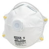 MSA 10103821 Harmful Disposable Respirator with Exhalation Valve One-Size Mask Polyester White