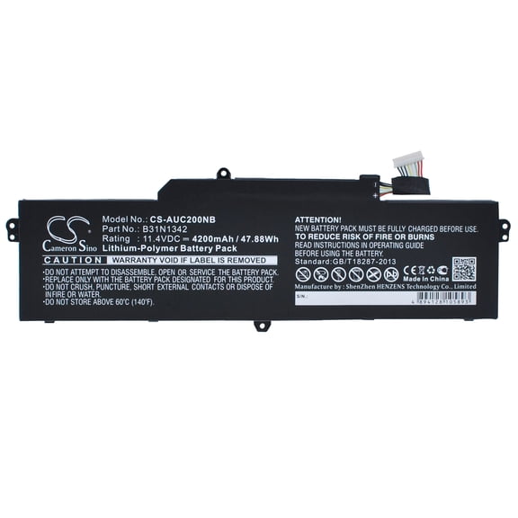 Battery for Asus C200MA-DS01 C200MA-KX003 Chromebook C200 C200M C200MA B31N1342