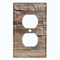 thumbnail image 2 of Metal Light Switch Plate Outlet Cover Image of Wood Block Wallpaper WOD006, 2 of 13