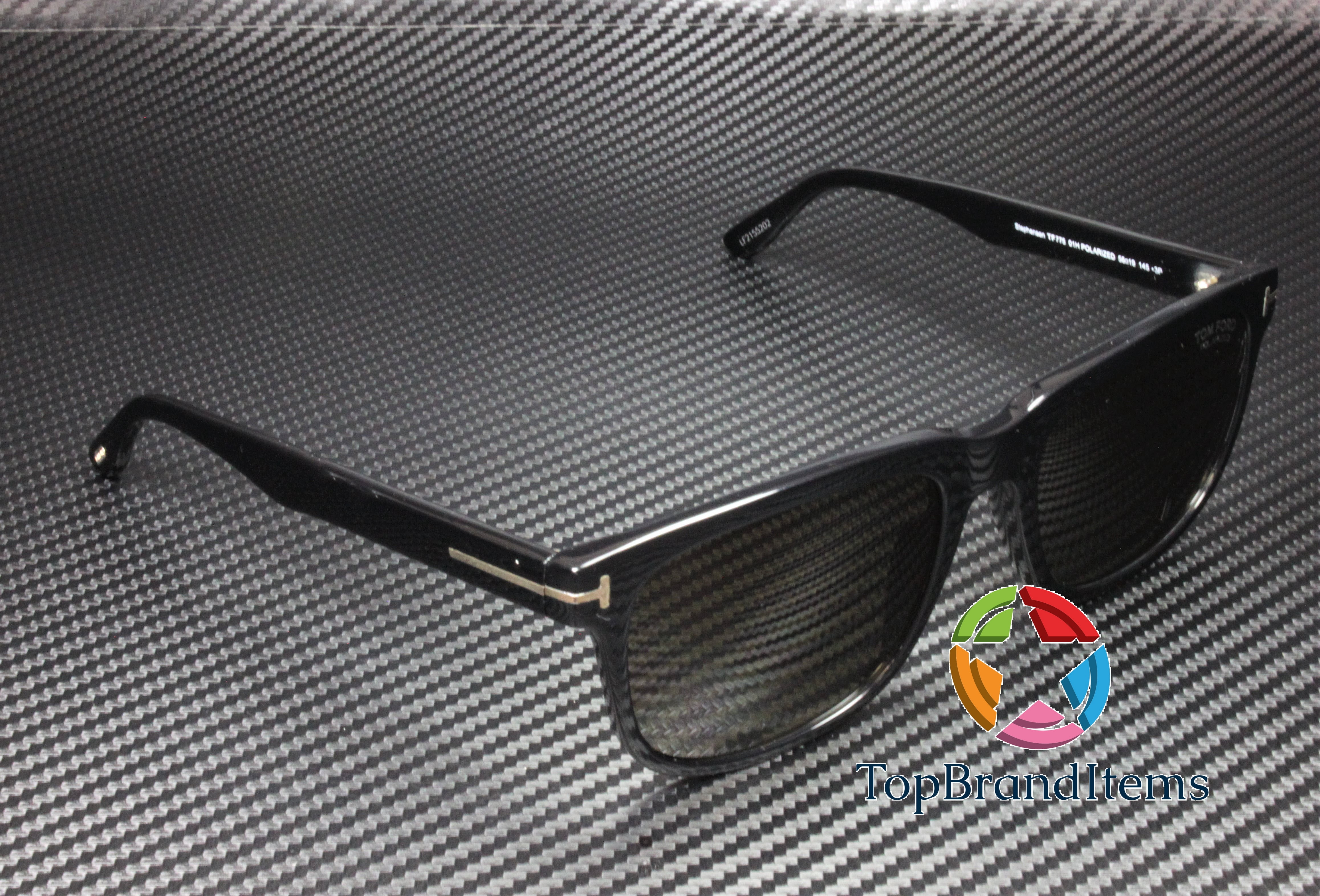 Tom Ford Stephenson Polarized Brown Square Men's Sunglasses FT0775 01H 56