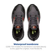 Brooks Men’s Cascadia 18 GTX Waterproof Mountain Trail Running Shoe - Blackened Pearl/Black/Tomato - 8.5 Medium