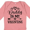 thumbnail image 4 of Inktastic Daddy is My Valentine Holiday Girls Long Sleeve Baby Bodysuit, 4 of 5