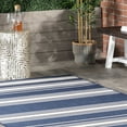 thumbnail image 5 of Romy Striped Indoor/Outdoor Area Rug, 6' 7" x 9', Montana Navy, 5 of 5