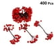 thumbnail image 3 of 400 piezas de bayas de acebo elípticas artificiales en alambre para decoración navideña Arreglos florales Coronas y decoraciones navideñas (rojo), 3 of 5