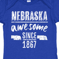 thumbnail image 4 of Inktastic Nebraska Awesome Since 1867 Boys or Girls Baby Bodysuit, 4 of 5