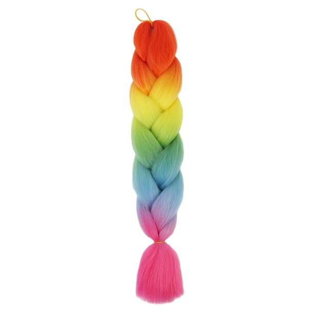 100 g cada uno, 24 pulgadas, cabello sintético trenzado resistente al calor, versátil para extensiones de cabello y trenzas de ganchillo.