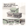 thumbnail image 5 of 3 pz Caja De Almacenamiento De Ropa Con Tapa Plegable Belug Multicolor, 5 of 5