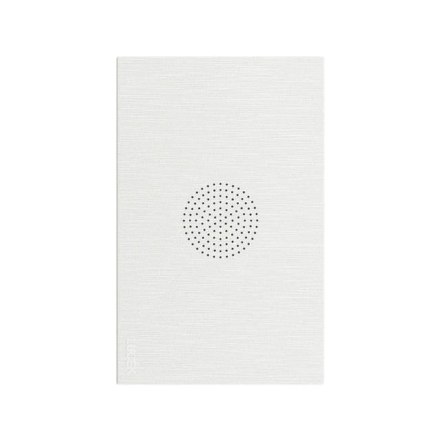 Placa Con Zumbador Lucek Línea Flat Modelo BF15-B blanco