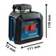thumbnail image 4 of Nivel Laser Bosch 10 M Líneas color Verde GLL 2-20 G multicolor Estándar, 4 of 6