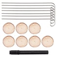 thumbnail image 3 of YAOMOBB Weatherproof Garden Labels 20Psc/Set Wooden Plant Garden Markers Stakes Easy to Write Gardening Signs, 3 of 5