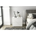 thumbnail image 5 of Polifurniture Madison Modern 2 Drawer Nightstand, White, 5 of 12