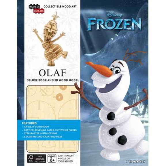 Pre-Owned Incredibuilds: Disney Frozen: Olaf Deluxe Book and Model Set (Hardcover) by Barbara Bazaldua