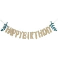 thumbnail image 5 of Pebbuoy Happy Birthday Garland Paper Letter Leaves Pre-Strung Women Girls Kids Birthday Party Hanging Sign Decoration Indoor Wall Backdrop Pendant, 5 of 7
