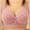 A_Pink, variant on Loopsun Womens Bra Plus Size, Bras for Women, Woman's Stripe Printed Gathered Together Large Size Daily Bra Underwear No Rims Gray L
