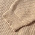 thumbnail image 6 of BaoFuBaoMei Mens Button up Cardigan Sweaters Big and Tall Asymmetric Button Crew Neck Long Sleeve Cardigan Solid Textured Knit Fall Winter Sweater, 6 of 7