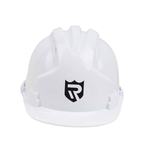 Safety Helmet Hard Hat for Construction Work, Adjustable Ratchet Suspension, Lightweight Comfortable Head Protection for Men and Women, White