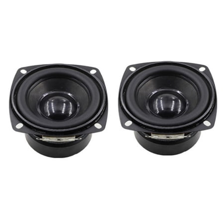 2pcs 78MM 4Ohm 15W Subwoofer Speaker 3 Inch Convex Cap Bass Square Woofer DIY Bookshelf Speakers Hifi Home Sound Theater