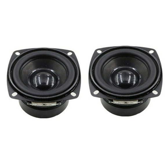 2pcs 78MM 4Ohm 15W Subwoofer Speaker 3 Inch Convex Cap Bass Square Woofer DIY Bookshelf Speakers Hifi Home Sound Theater