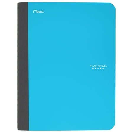 composition ruled assorted sheets five college colors star