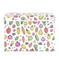 thumbnail image 7 of Yayeee Collapsible Cube Storage Bin with Lid Fabric Closet Decorative Basket with Handles, Various Vegetables Pattern, 7 of 7