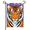 Garden Flag-2, variant on Lavender Tiger Garden Flag 12×18in Double Sided, Wild Animal Floral Yard Banner, Fragrant Seasonal Ornament for Outdoor Lawn Patio Courtyard Spring Summer Outdoor Accent