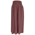 thumbnail image 5 of JJHGVB Palazzo Pants Wide Leg Pants Woman Women's Fashionable Casual Loose Wide Leg Elastic Waistband Casual Pants Barrel Pants Women Flowy Pants Red S, 5 of 6
