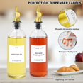 thumbnail image 4 of MUVEKA Olive Oil Dispenser Bottle for Kitchen, 16.9 oz/ 500 ml Cooking Oil Dispenser, Oil and Vinegar Dispenser Bottle Set, Glass Oil Container with Pourer spouts, Coffee Syrup Dispenser, 4 of 7