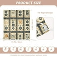 thumbnail image 5 of WOBOGO Mahjong Background Dining Room Chair Covers 2 Pieces Super Fit Elastic Fiber Removable Washable Protective Cover, 5 of 6