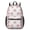 Pink Cat Head, variant on Cat and Heart White Pattern 17" School Backpacks for Teens,Waterproof Oxford Fabric,S-Shape Padded Straps for School,Travel,Hiking,Camping