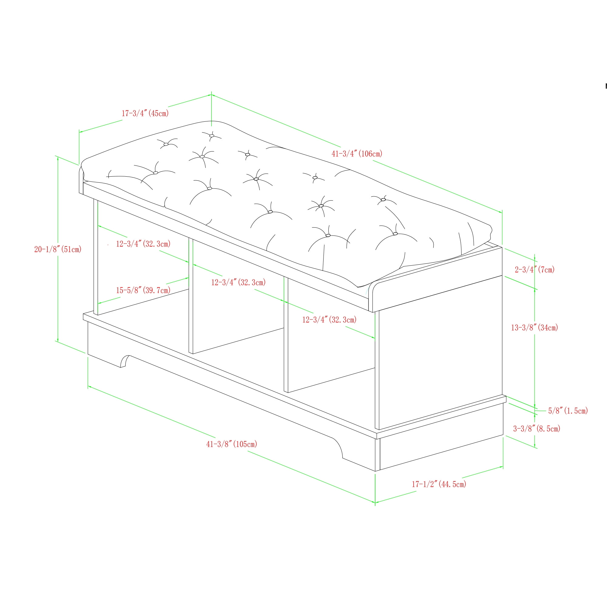 Sage grey wash entryway storage bench by desert fields deals