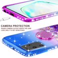 thumbnail image 5 of Samsung Galaxy A51 5G Case Ring Stand Glitter Liquid Quicksand Sparkle Shiny Bling Girls Cute Shock Proof Case - Purple/Blue, 5 of 5