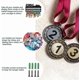thumbnail image 2 of Soporte para medallas, colgador de medallas personalizado, estante de pared para medallas con ganchos, estante de exhibición de premios de metal negro mate, regalo deportivo, 2 of 9