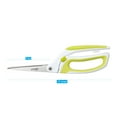 thumbnail image 3 of LIVINGO Spring Action Fabric Scissors, Professional Sharp Heavy Duty Shears，10 inch Green / White, 3 of 7