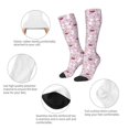 thumbnail image 3 of Fotbe Easter Rabbit Calcetas Divertidas Estampadas para Hombre y Mujer, Calcetas de Algodón hasta la Rodilla para Caminar, Correr, Enfermería y Embarazo, 3 of 6