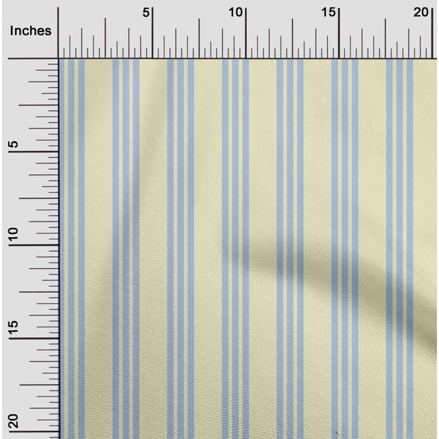 oneOone Viscose Chiffon Fabric Vertical Stripe Print Fabric BTY 42 Inch Wide
