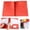 Z_Orange, variant on 1 Pack Plastic Folders with Pockets, Heavy Duty Pocket Folders with 4 Pockets for Office and School, Letter Size, Assorted Colors, Colored File Folder Back to School Supplies, Pink