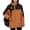 Gold#1, variant on Drovellove Plus Size Women's Long Sleeve Hooded Coat with Zipper Pockets – Plush Velvet Fleece Windproof Jacket, Solid Casual Fall Winter Outerwear, Cozy Warm Full Zip Up for Work, Travel