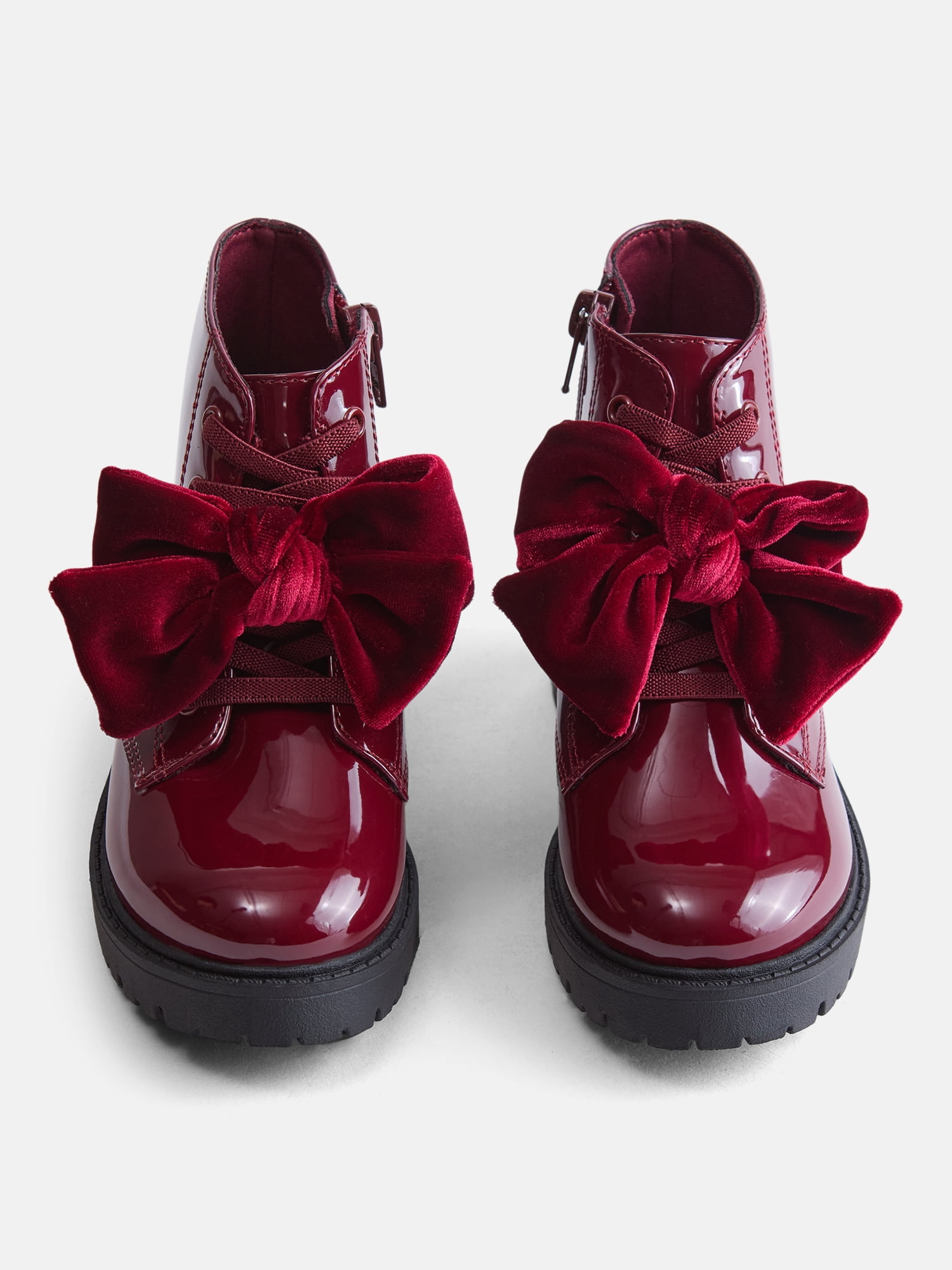 Wonder Nation Baby and Toddler Girls Bow Combat Boots