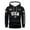 Black, variant on Men's Loose Fit Print Hooded Sweatshirt, USA UNITED STATES Flag Graphic Oversized Casual Fleece Pullover,Black,L