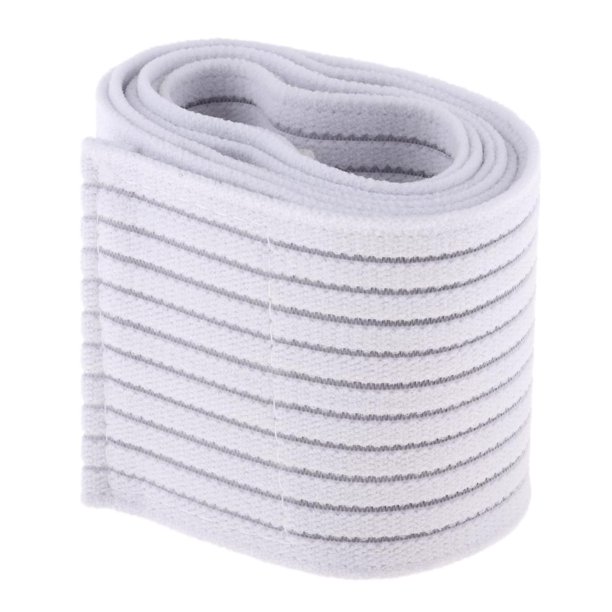 Vendaje de compresión de alta elasticidad, vendaje de soporte para tobillo, rodilla, pantorrilla, muslo y pierna. Blanco 150cm